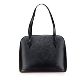 ルイ ヴィトン エピ リュサック ショルダーバッグ トートバッグ M52282 ノワール ブラック レザー レディース LOUIS VUITTON 【中古】